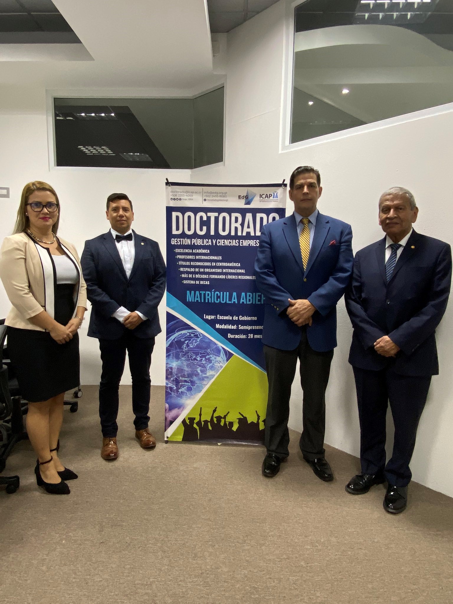 Presentaron II Promoción del Doctorado en Gestión Pública y Ciencias Empresariales en Guatemala