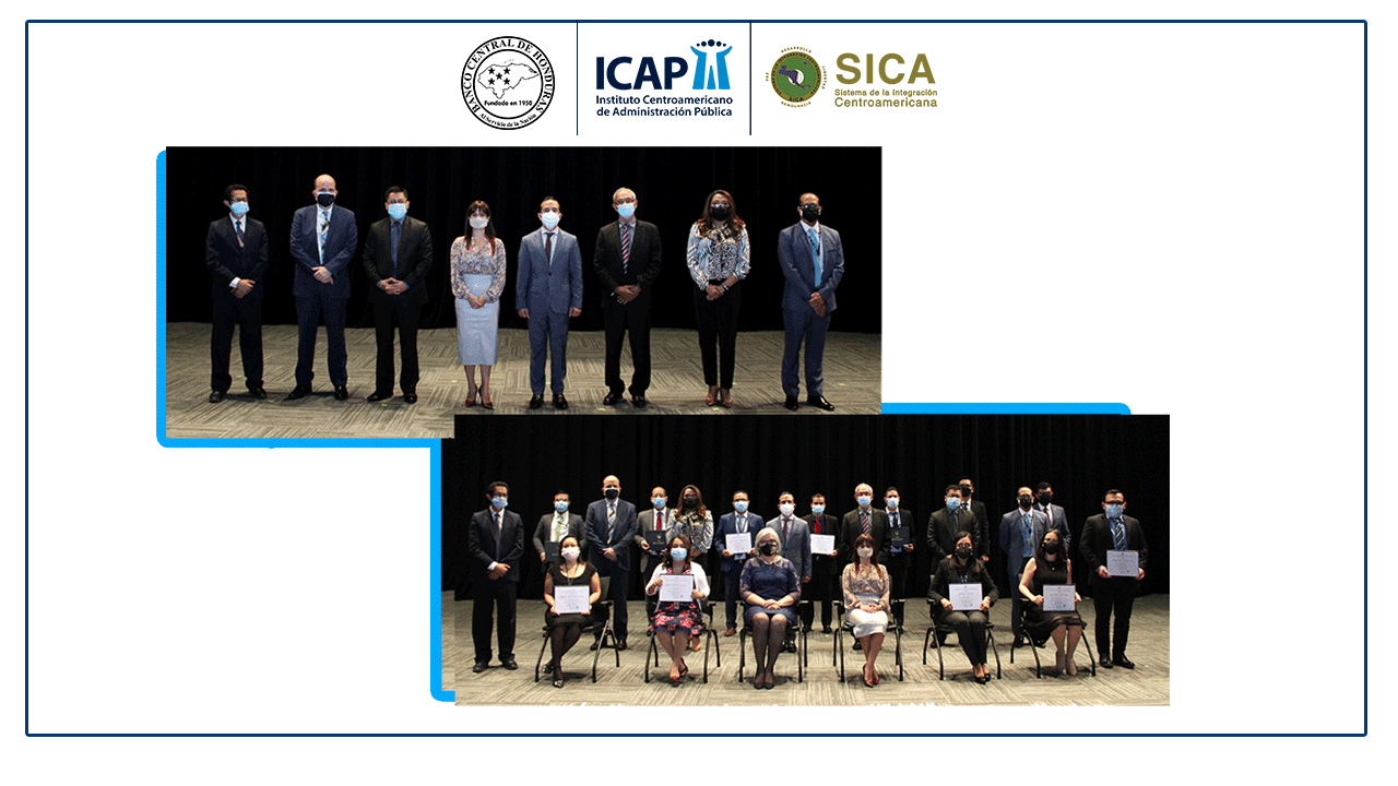 ICAP y Banco Central de Honduras gradúan primera promoción de la Especialización en Economía Aplicada.