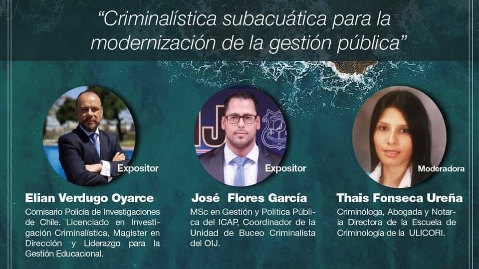 ICAP invita al webinar “Criminalística subacuática para la modernización de  la gestión pública” - ICAP | Instituto Centroamericano de Administración  Pública