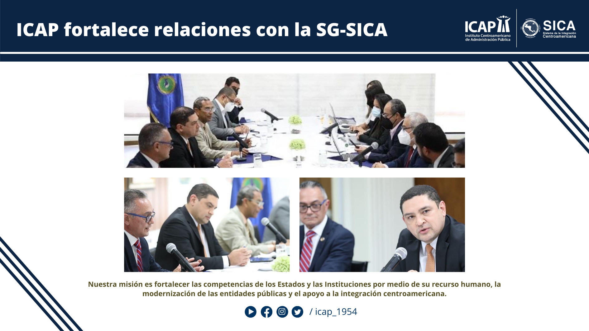 ICAP fortalece relaciones con la SG-SICA