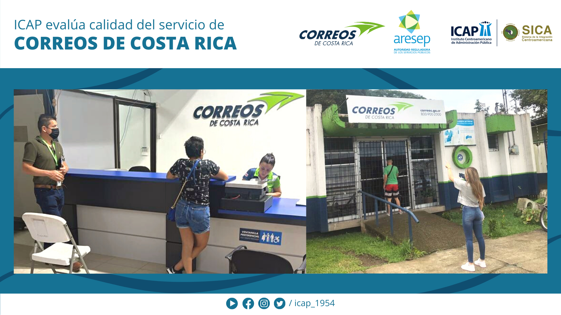 ICAP evalúa calidad del servicio de Correos de Costa Rica