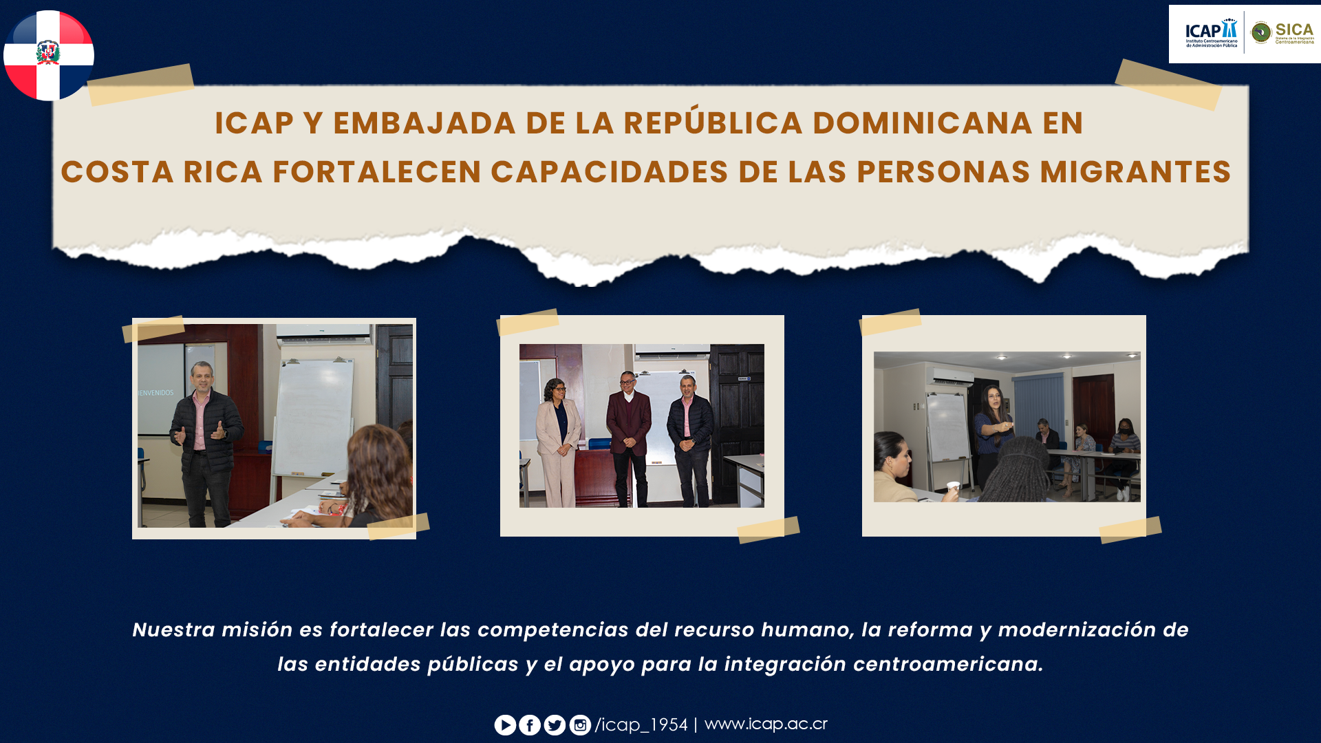 ICAP y la Embajada de República Dominicana en Costa Rica fortalecen capacidades
