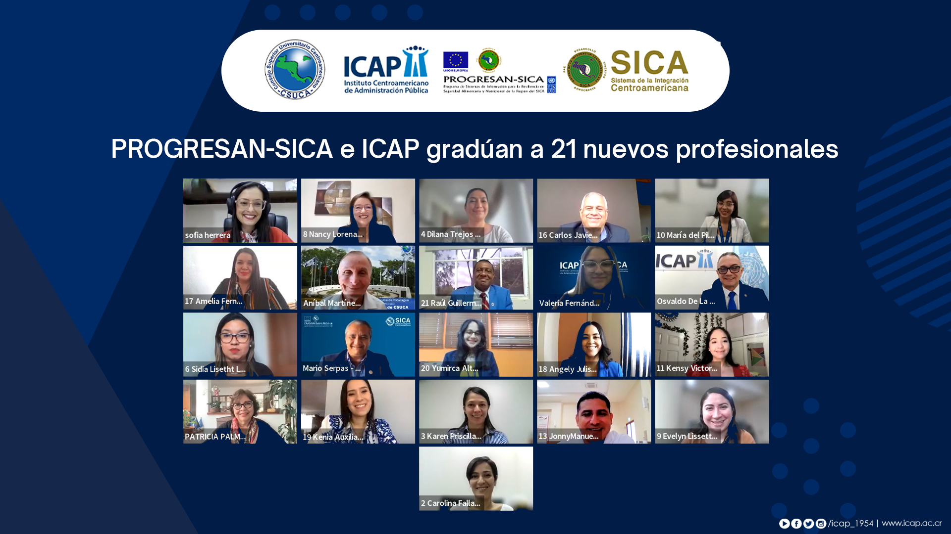 ICAP apoya en la construcción de capacidades en Resiliencia de la Seguridad Alimentaria y Nutricional