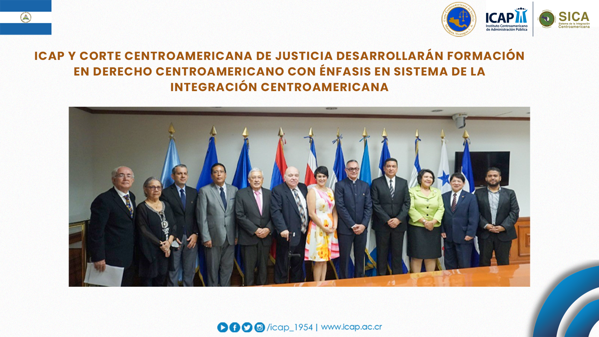 ICAP y Corte Centroamericana de Justicia desarrollarán programa conjunto para formar capacidades