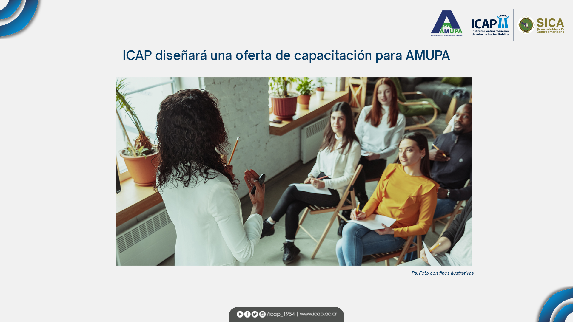 ICAP contribuirá en la capacitación y de formación de los municipios en Panamá