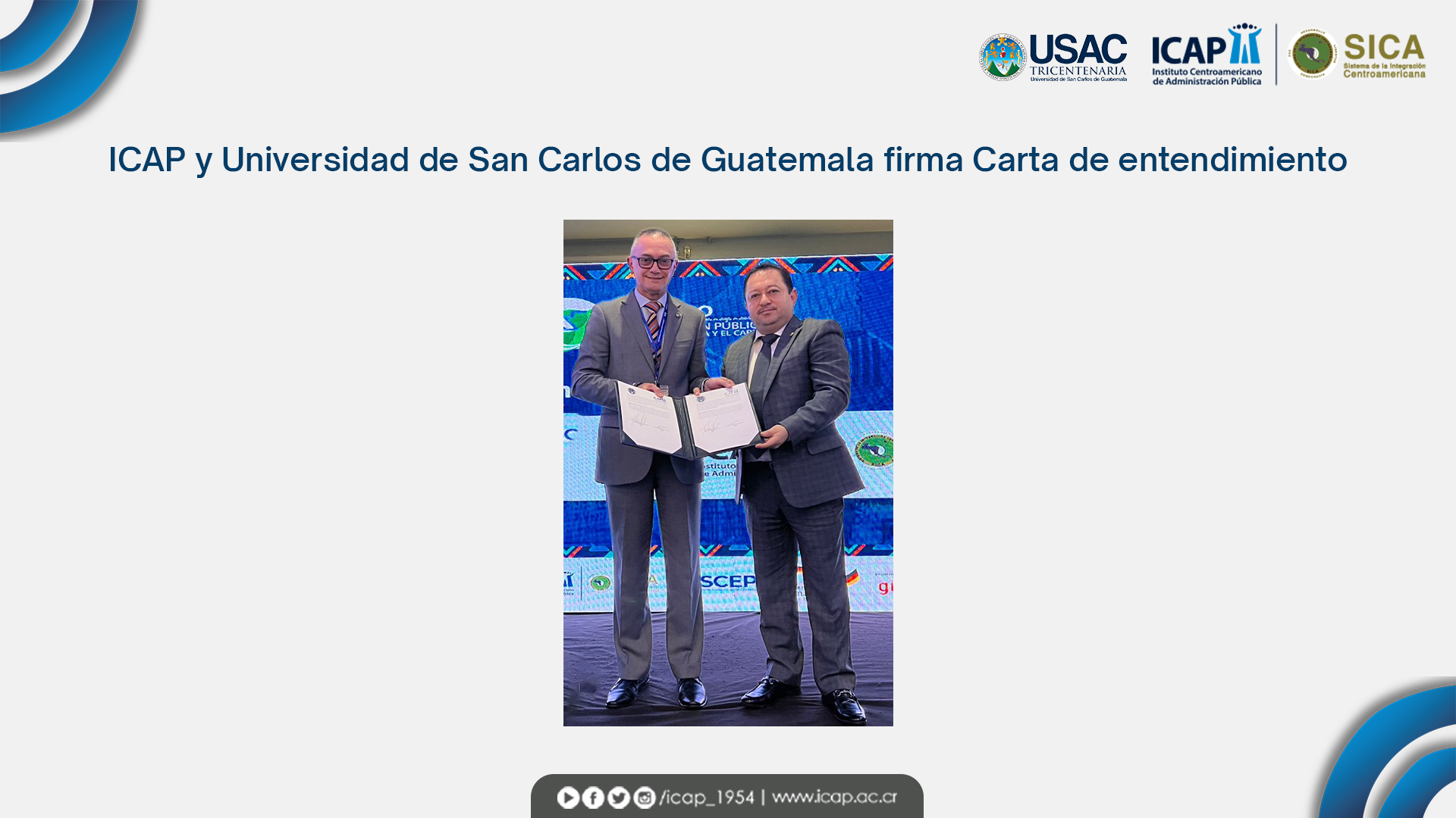 ICAP fortalece cooperación con sector académico de Guatemala