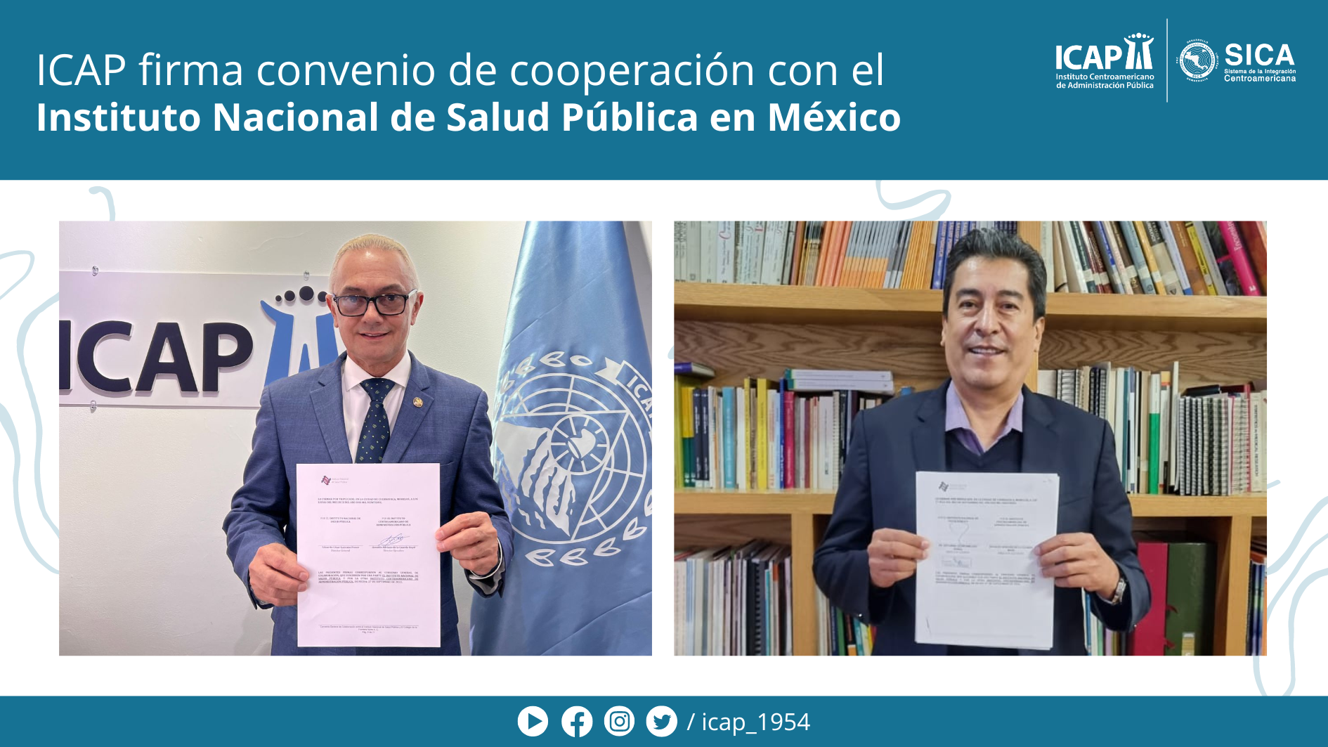 ICAP firma convenio de cooperación con el Instituto Nacional de Salud Pública en México