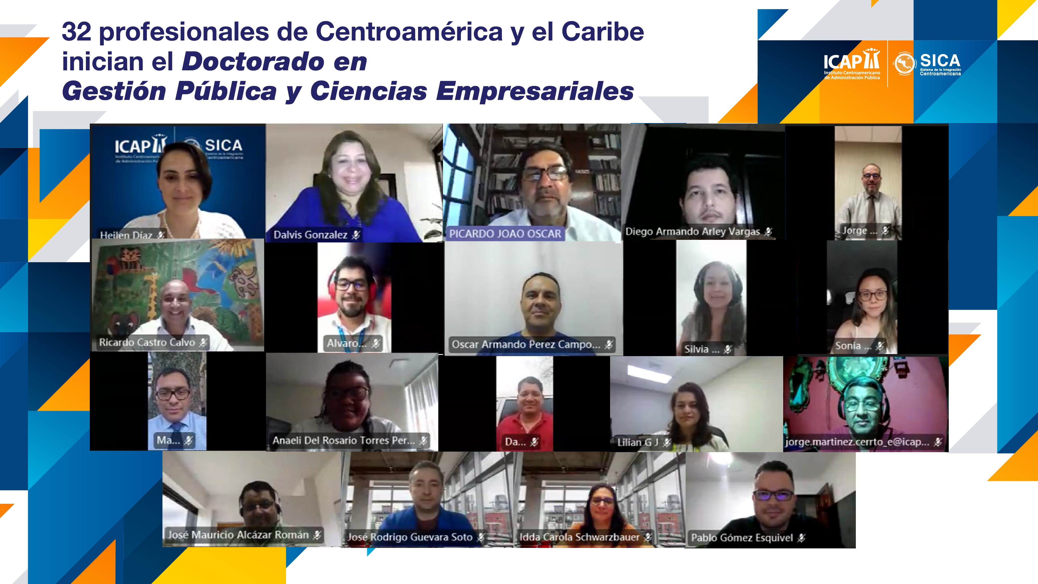 32 profesionales de Centroamérica y el Caribe inician el Doctorado en Gestión Pública y Ciencias Empresariales