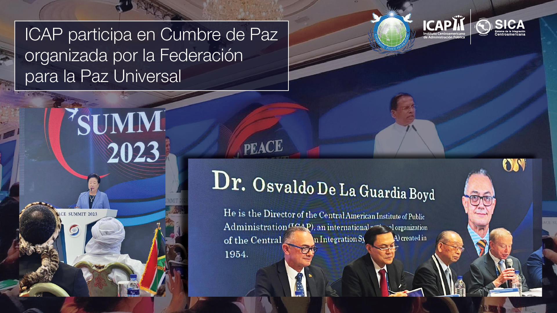 ICAP participa en Cumbre de la Paz 2023