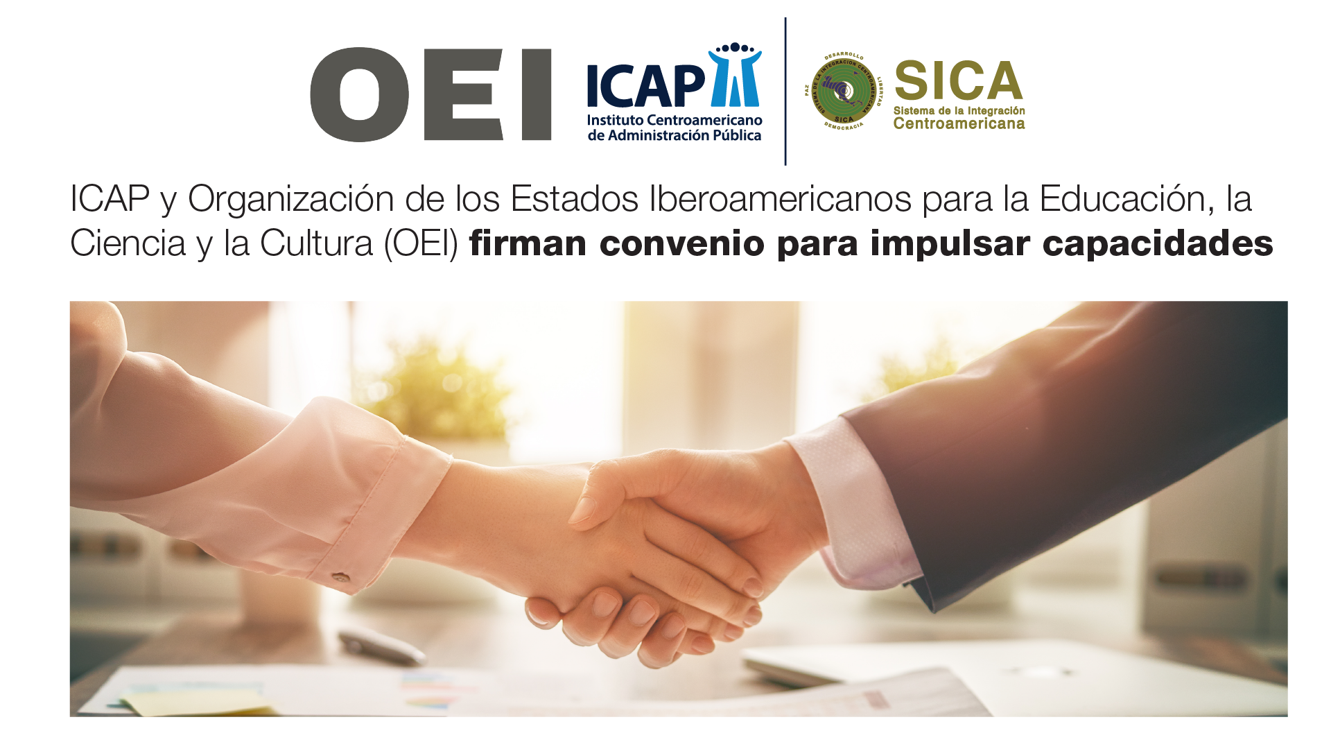 ICAP firma convenio de cooperación con el OEI para fortalecer capacidades