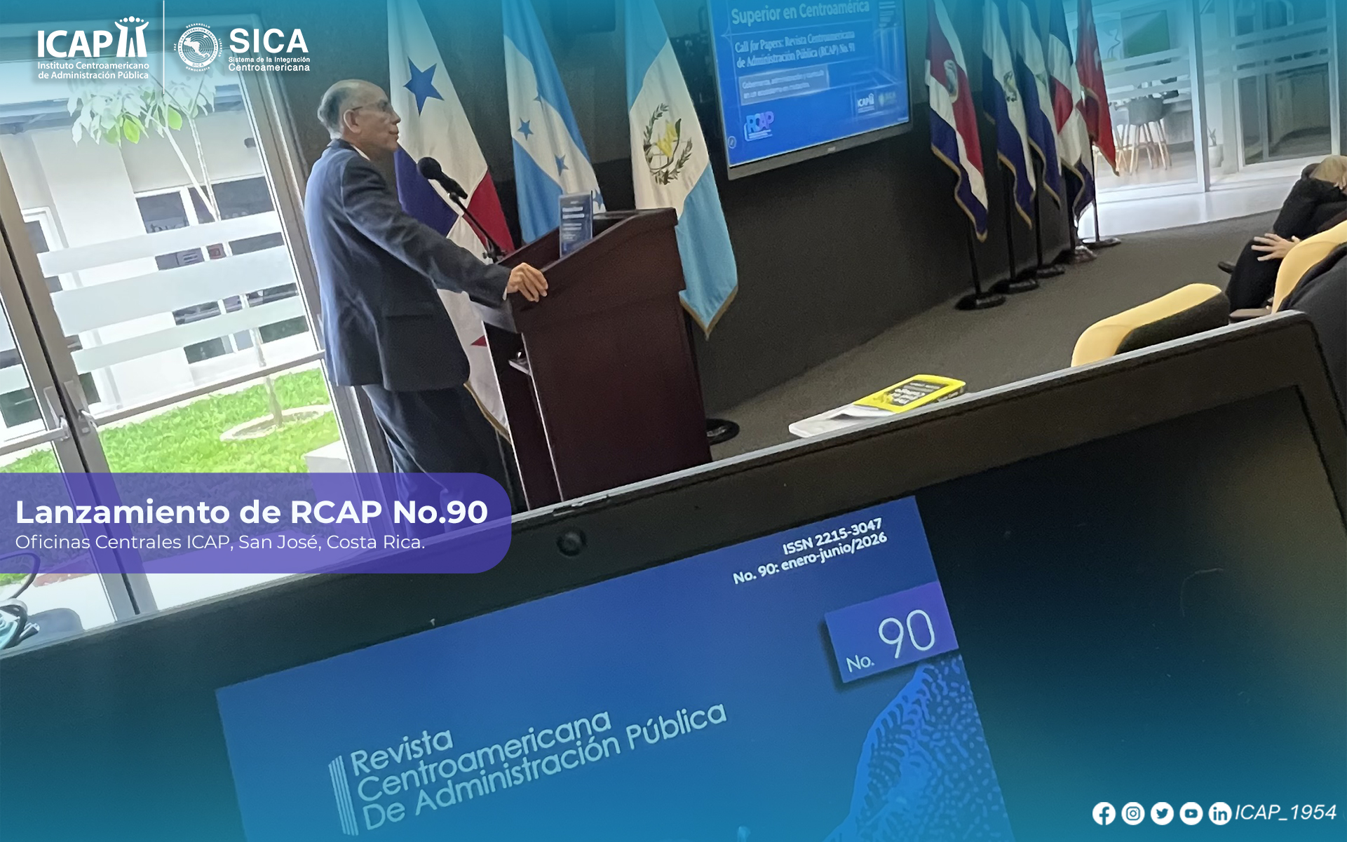 ICAP presenta la Revista Centroamericana de Administración Pública No. 90