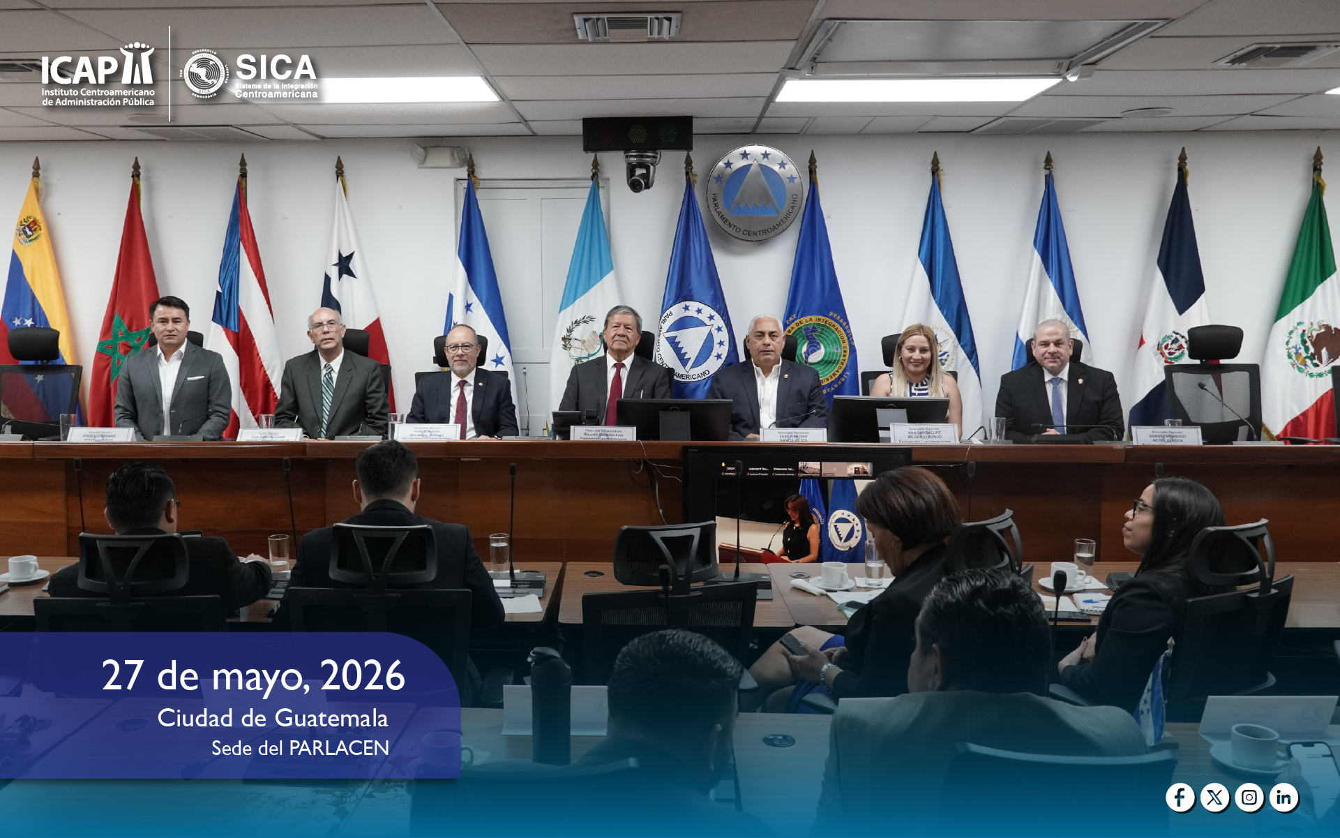 ICAP asume rol estratégico en la Tercera Conferencia Regional de Articulación SICA-PARLACEN en Ciudad de Guatemala
