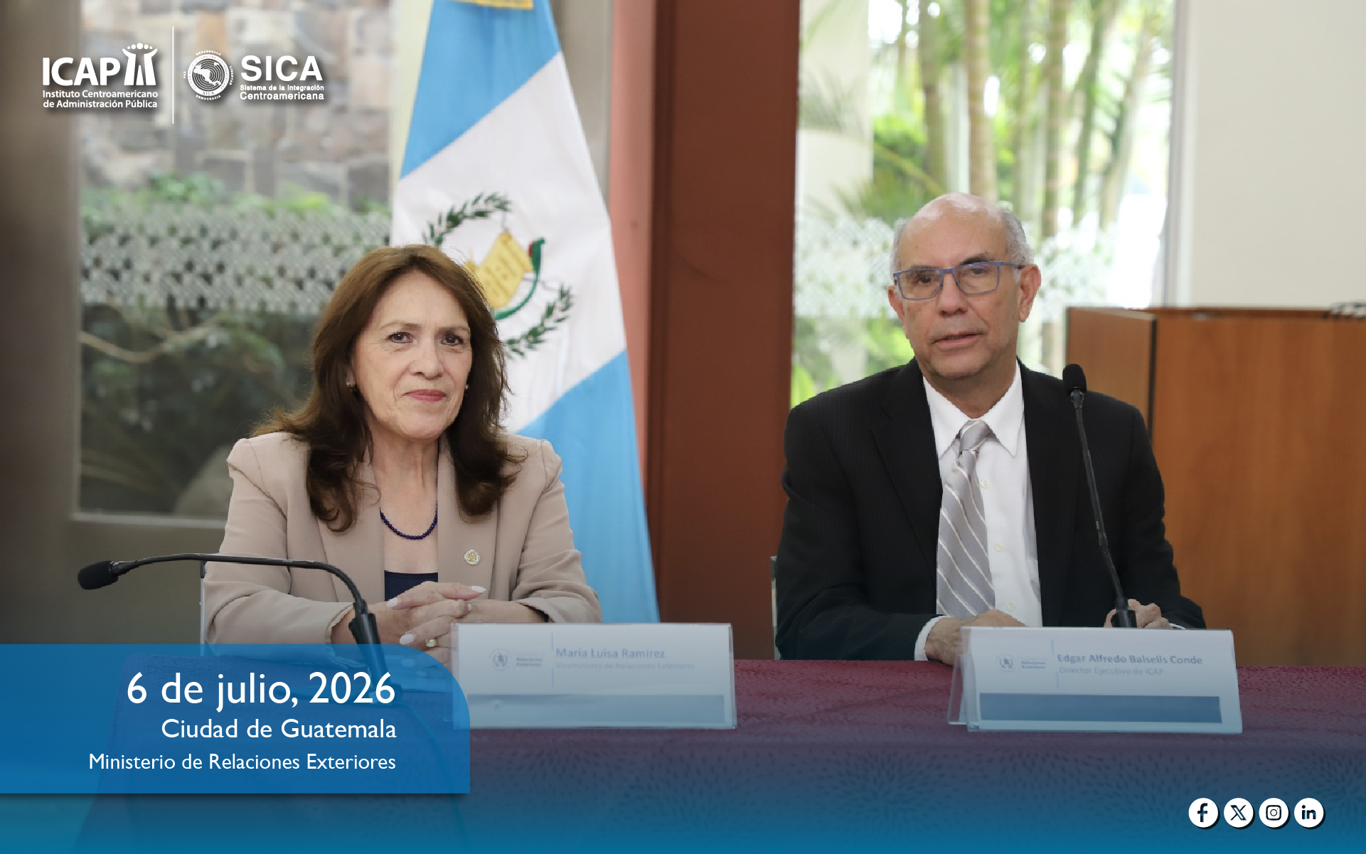 ICAP impulsar la integración y el desarrollo regional, fortaleciendo la cooperación con la Cancillería de Guatemala